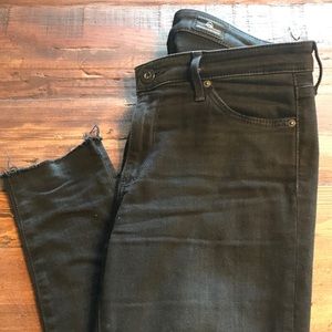 AG black Middi Ankle Jeans